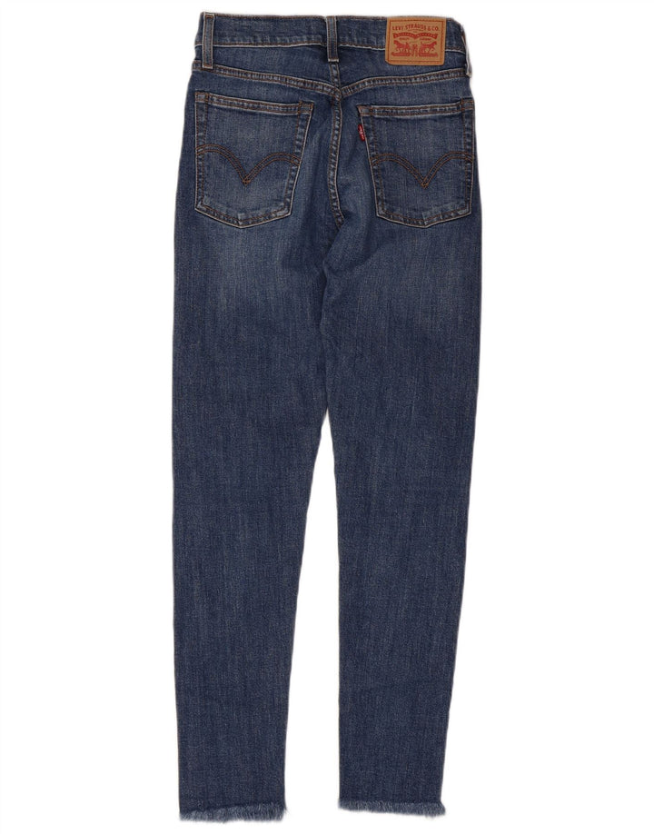 LEVI'S ženske uske traperice visokog struka W25 L26 plavi pamuk