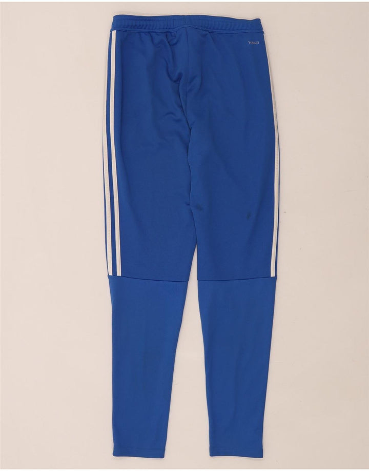 ADIDAS Ženske Climalite Trenirke Hlače UK 10 Mali plavi poliester
