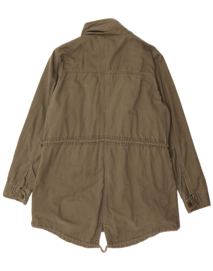 Fat Face ženska parka jakna UK 16 veliki kaki pamuk