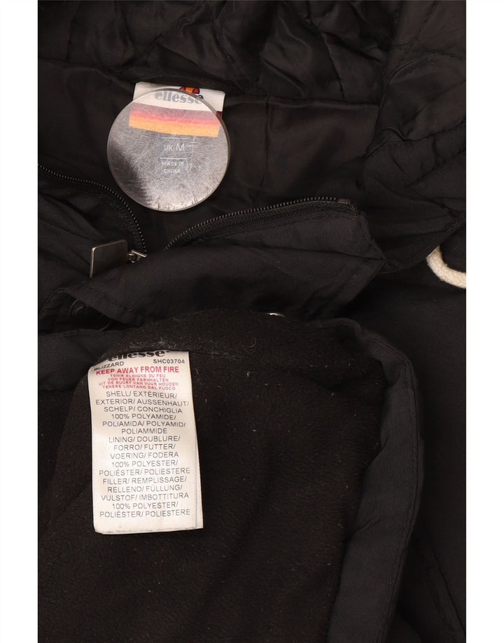 Ellesse muška parka jakna s kapuljačom UK 38 srednji crni poliester