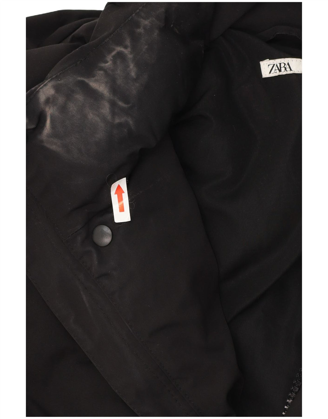 Zara muška podstavljena jakna UK 42 XL crni poliester