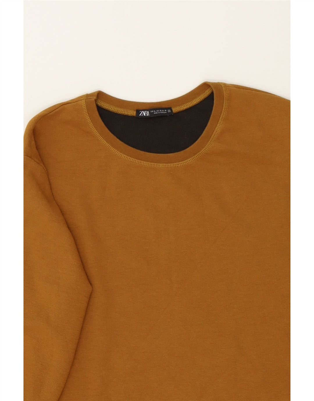 ZARA Womens Sweatshirt Jumper UK 18 XL Brown Vintage Zara and Second-Hand Zara from Messina Hembry 