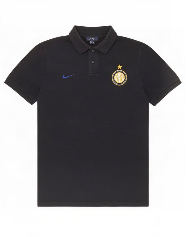 Nike muška Inter Milan polo majica srednje crne pamučne boje