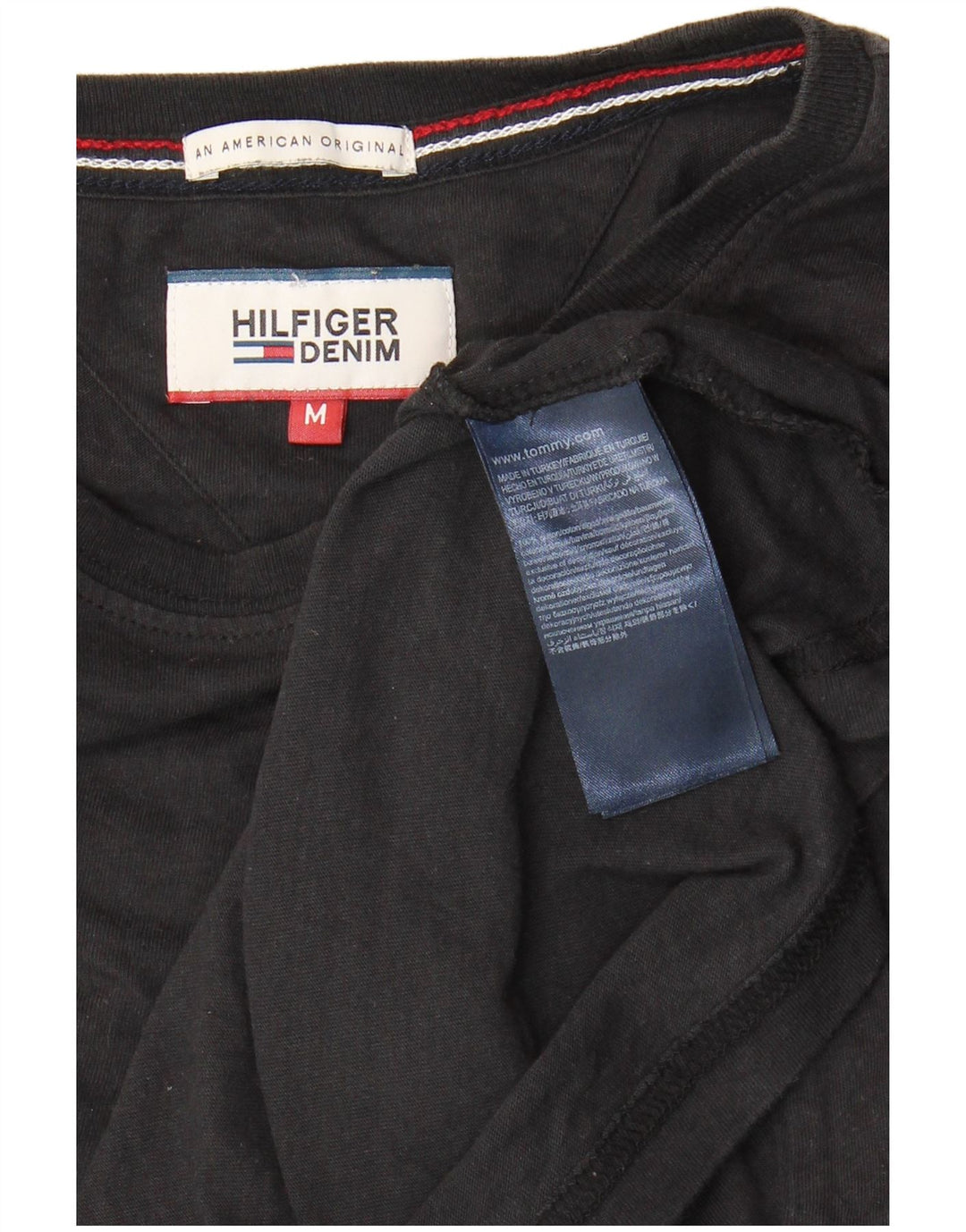 Tommy Hilfiger muška majica kratkih rukava srednji crni pamuk