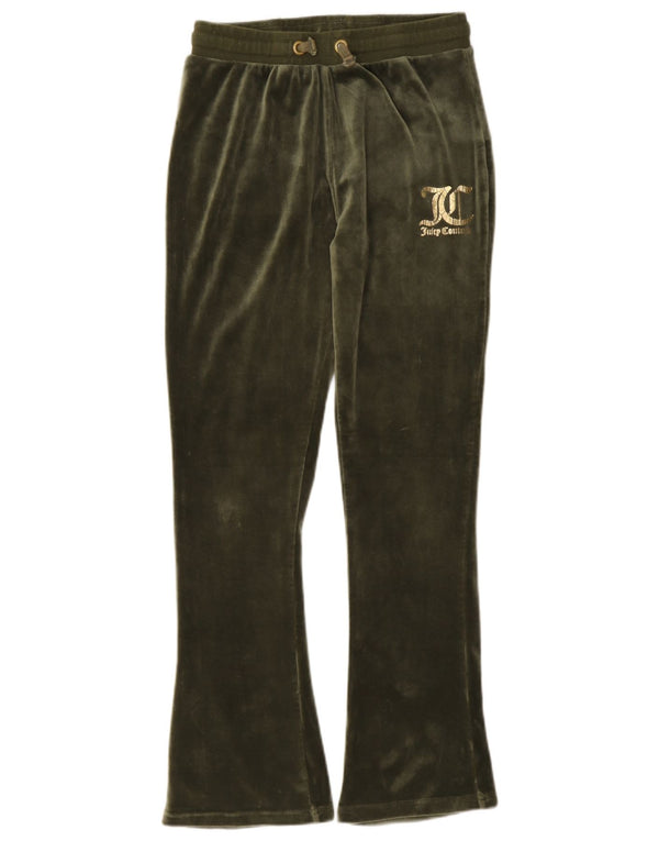Juicy Couture Hlače od trenirke od velura za djevojčice 12-13 godina, kaki poliester