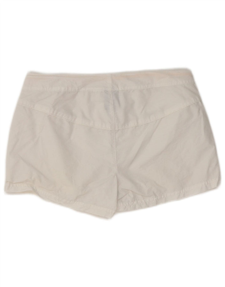 NIKE Ženske ležerne kratke hlače UK 12 srednje W32 bijele