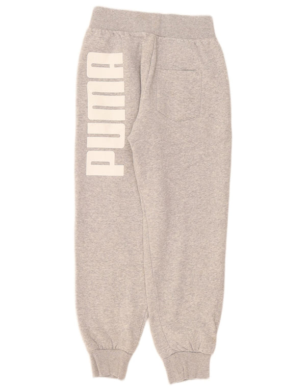 Puma Ženske grafičke trenirke Hlače Joggers UK 4 XS Grey Flecked Cotton