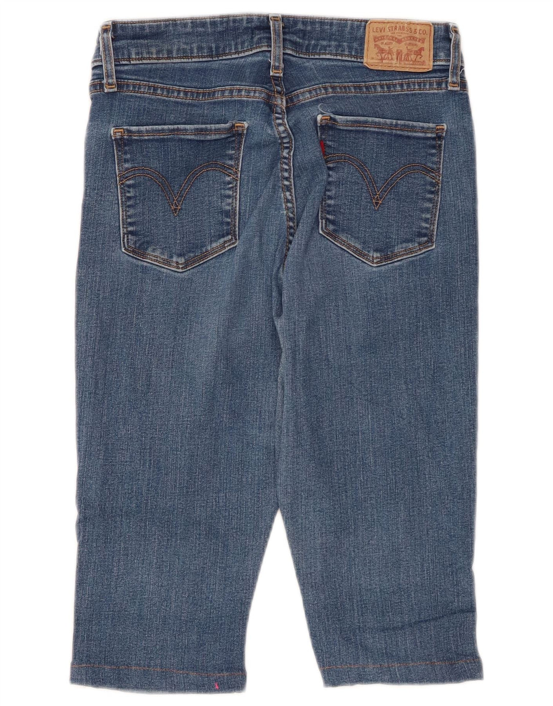 LEVI'S Ženske klasične uske kapri traperice srednjeg rasta US 6 Srednje W26 L14 Plave