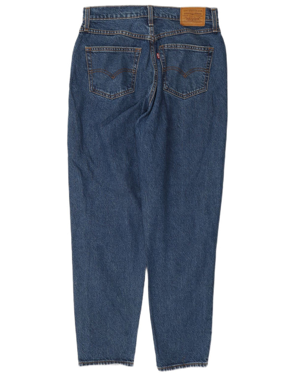 Levi's ženske Mom sužene traperice visokog struka W29 L30 plavi pamuk 80-ih