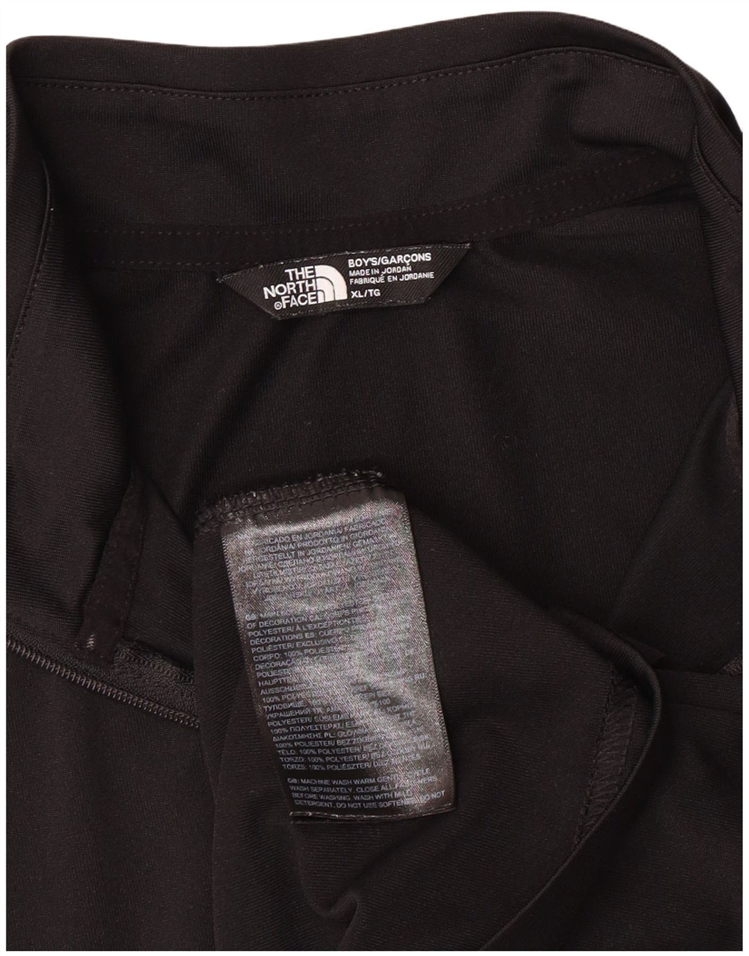 THE NORTH FACE Top trenirka s patentnim izrezom za dječake 14-15 godina XL crna