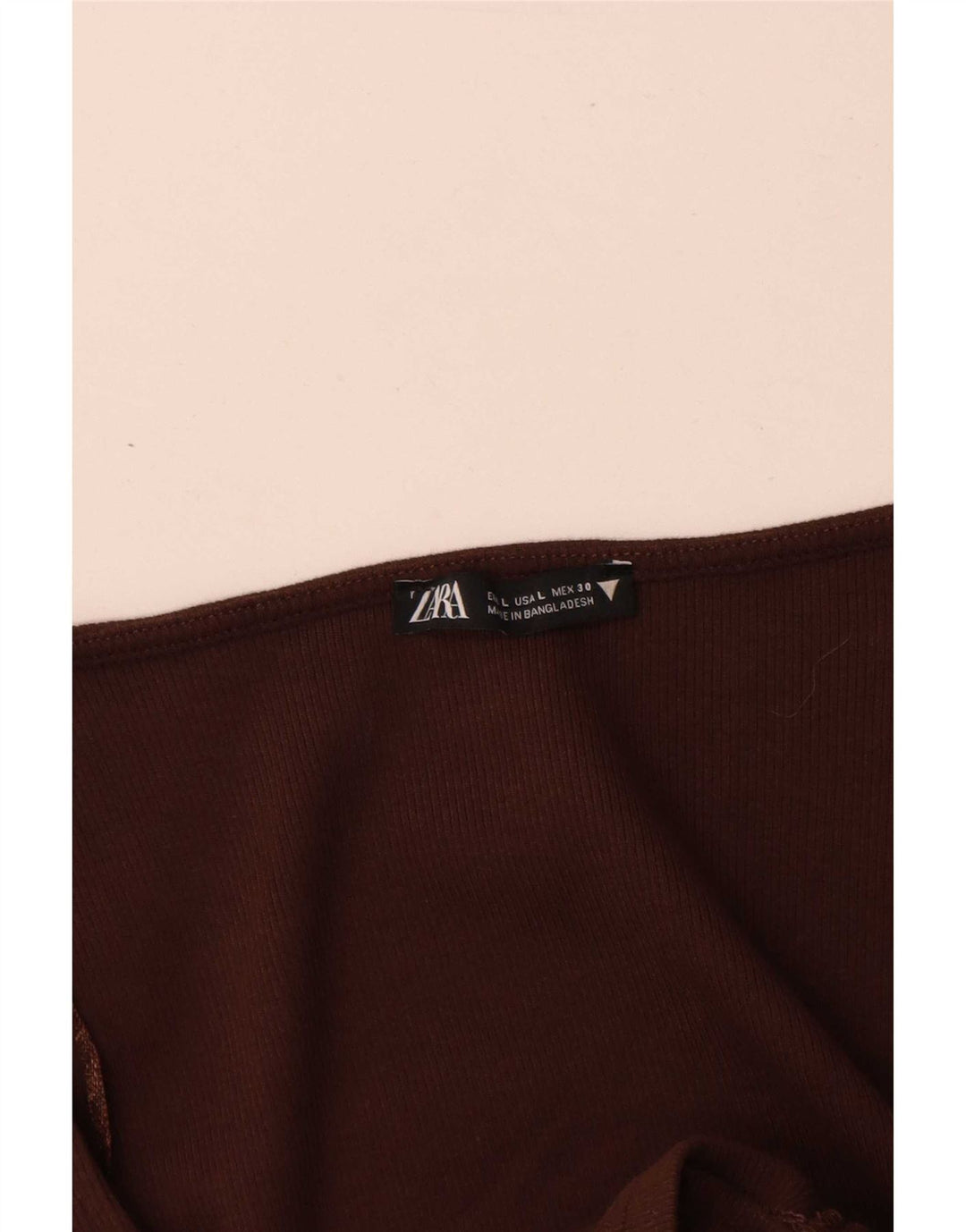 Zara ženska majica dugih rukava UK 14 Large Brown
