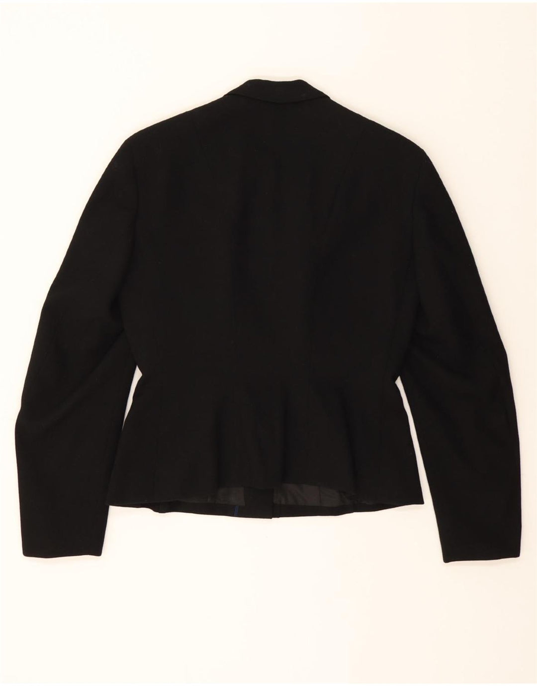 VINTAGE Womens 3 Button Blazer Jacket UK 12 Medium Black Vintage Vintage and Second-Hand Vintage from Messina Hembry 