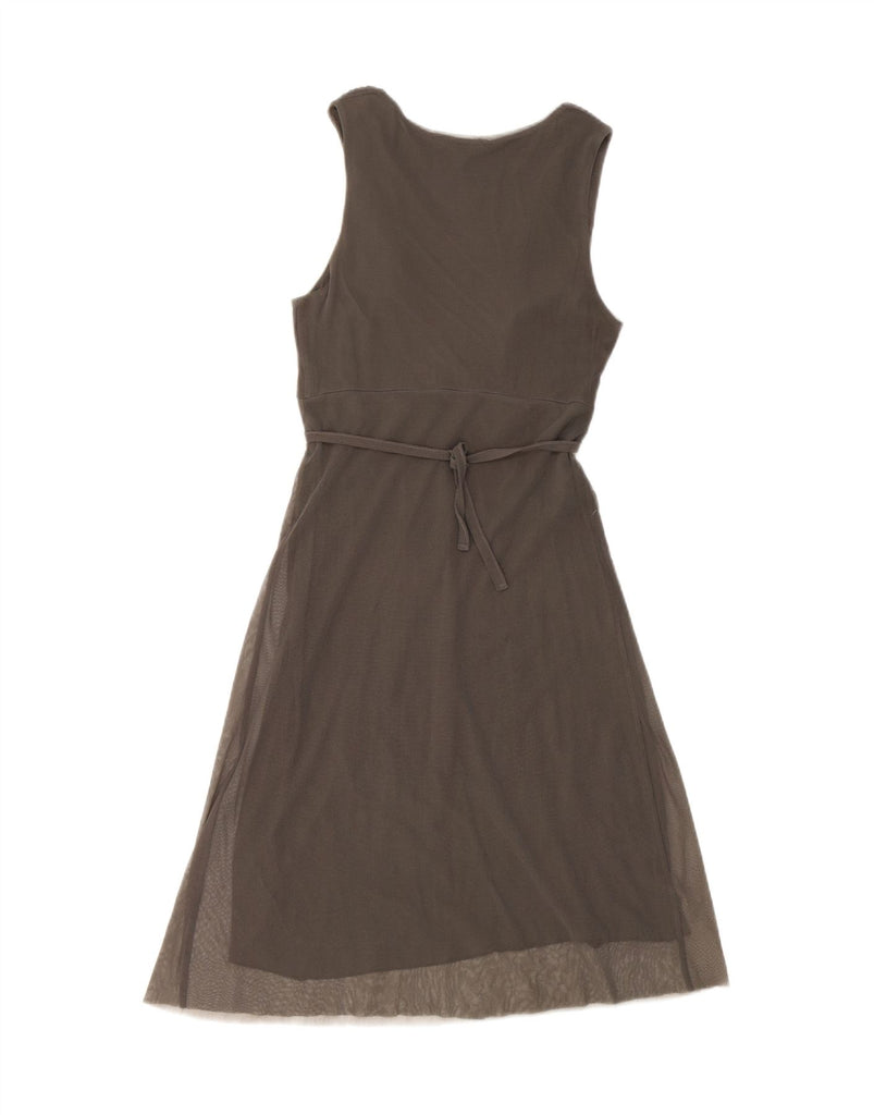KOOKAI Womens Sleeveless A-Line Dress UK 8 Small Grey Vintage Kookai and Second-Hand Kookai from Messina Hembry 
