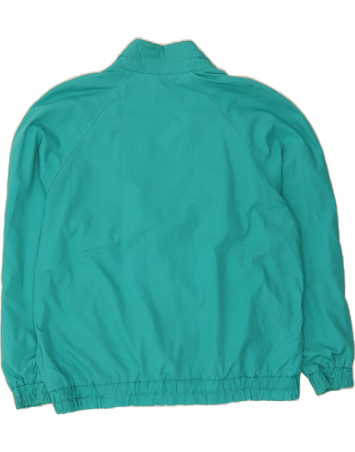 VINTAGE Mens Bomber Jacket UK 44 2XL Turquoise Vintage Vintage and Second-Hand Vintage from Messina Hembry 