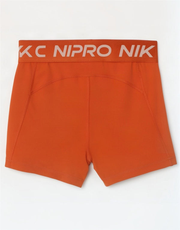 Nike Ženske Dri Fit Graphic Sport Shorts UK 8 Mali narančasti poliester
