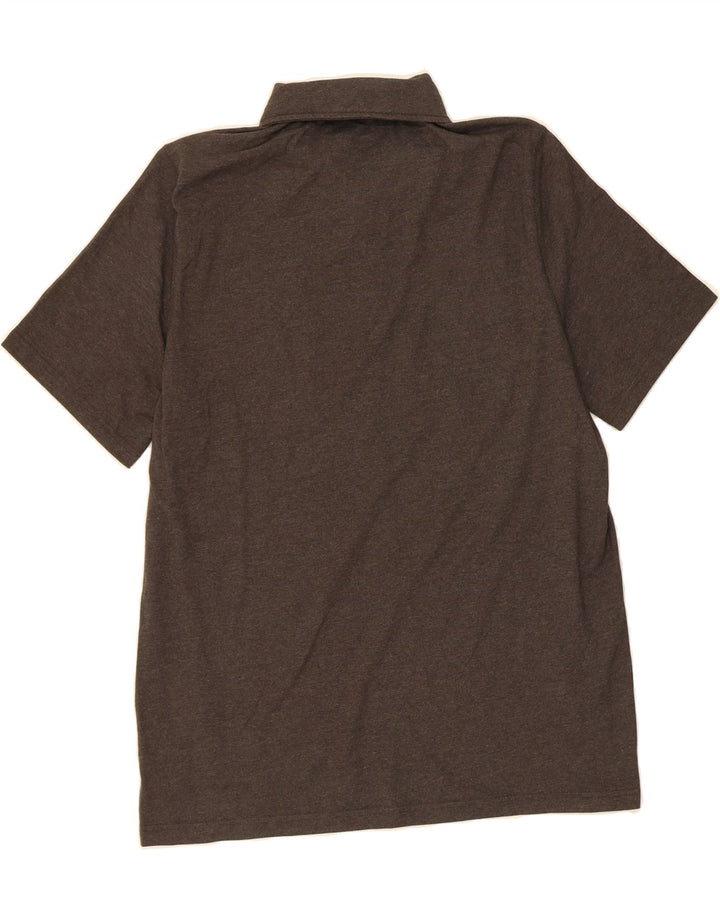 EDDIE BAUER Mens Polo Shirt Large Grey Cotton Vintage Eddie Bauer and Second-Hand Eddie Bauer from Messina Hembry 