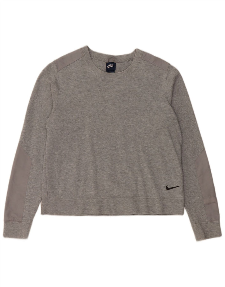 Nike Ženska majica s kratkim rukavima UK 16 Large Grey Cotton