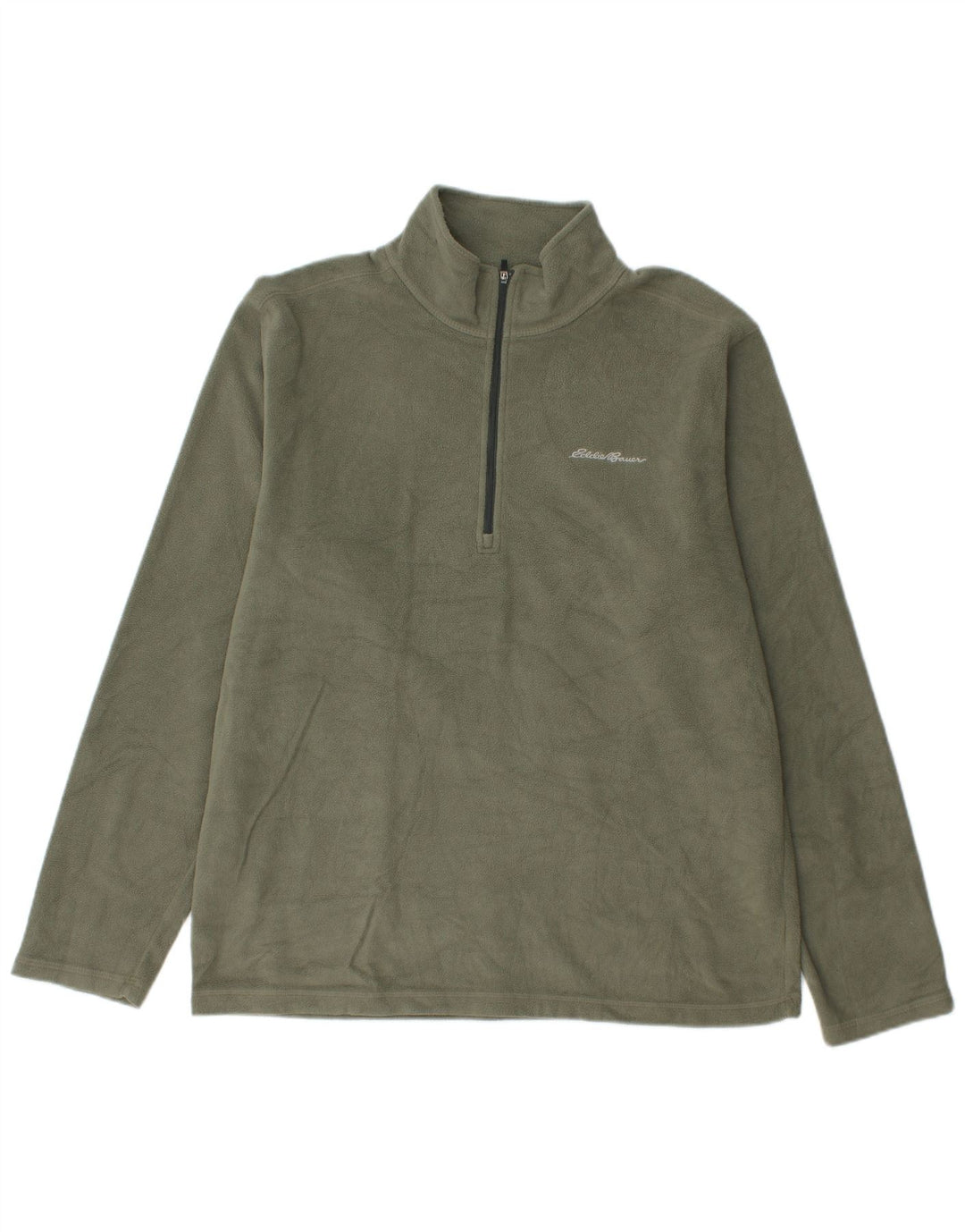 Eddie Bauer muški džemper od flisa s patentnim izrezom, srednji kaki poliester
