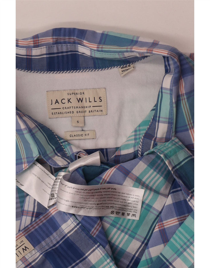 Jack Wills muška klasična košulja malenog plavog kariranog pamuka