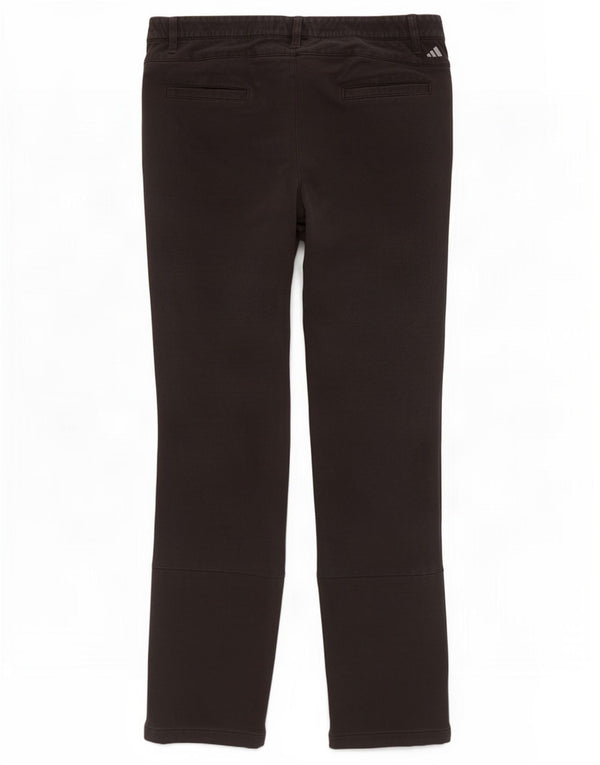 Adidas Mens Slim Chino Trousers W34 L34 Black Nylon