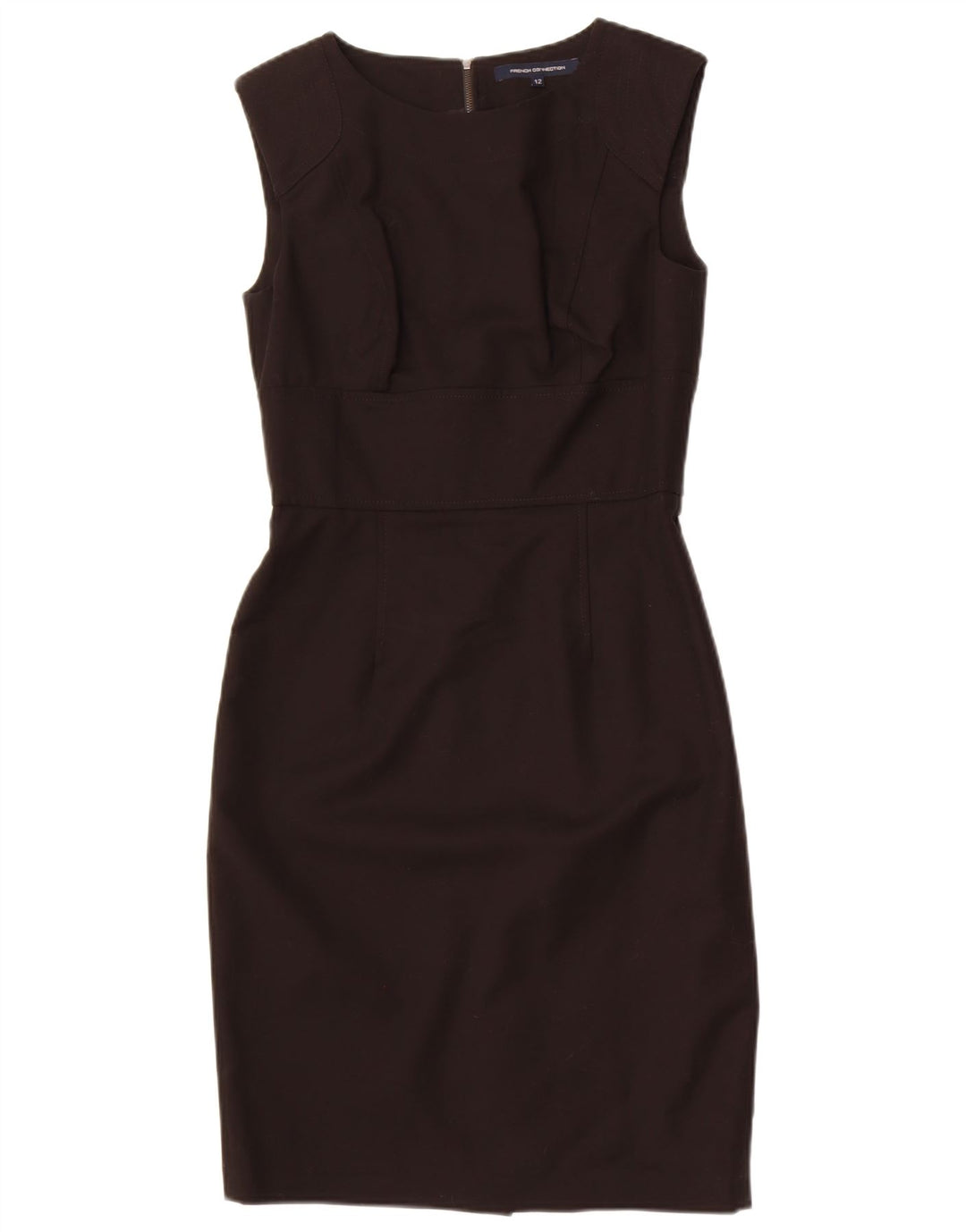 French Connection ženska plašt haljina bez rukava UK 12 Srednji crni pamuk