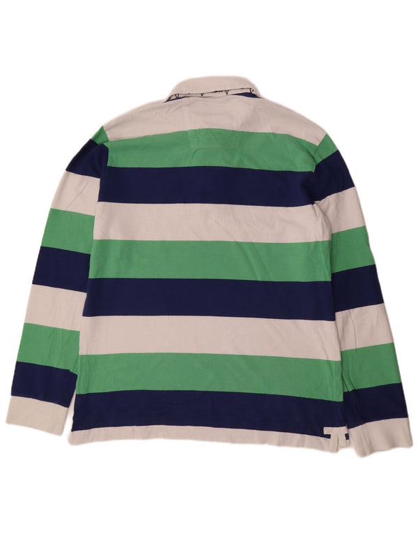 Crew odjeća, muška ragbi polo majica dugih rukava, velike raznobojne pruge