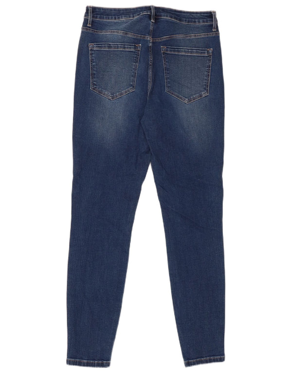 Jack Wills Ženske Aimie uske traperice srednjeg rasta W30 L28 plavi pamuk
