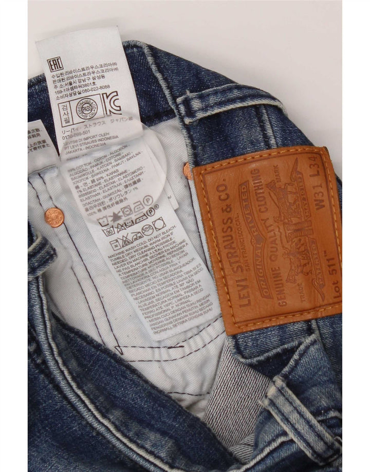 Levi's muške 511 uske traperice W31 L34 plavi pamuk