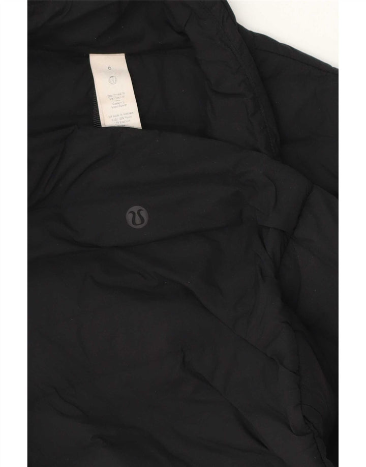 Lululemon ženska podstavljena jakna US 6 Srednji crni poliester