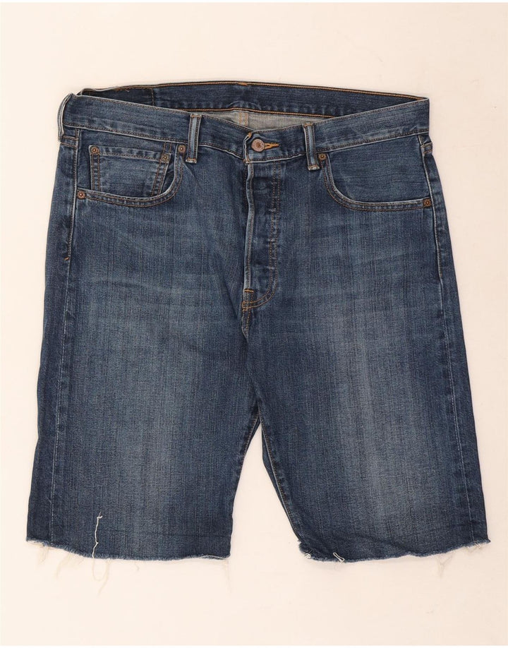 Levi's muške 501 traper kratke hlače W34 veliki plavi pamuk