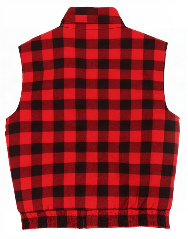 Vintage muška jakna UK 42 XL crveni karirani