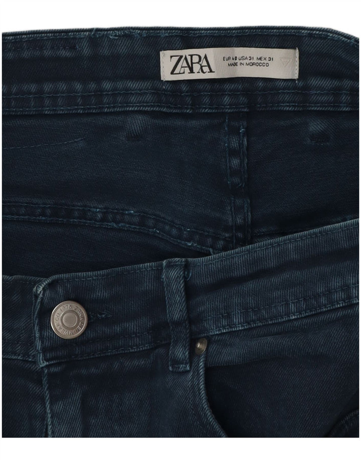 Zara muške traper kratke hlače EU 40 srednje W31 tamnoplavi pamuk