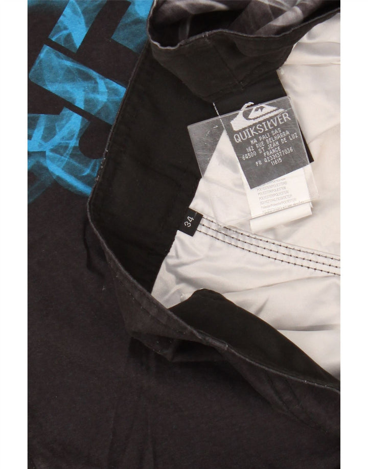 Quiksilver muške kratke hlače za plivanje Graphic Cargo Veliki crni poliester