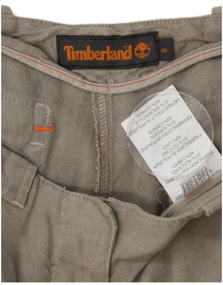 Timberland ženske ravne chino hlače US 6 srednje W28 L30 sivi pamuk