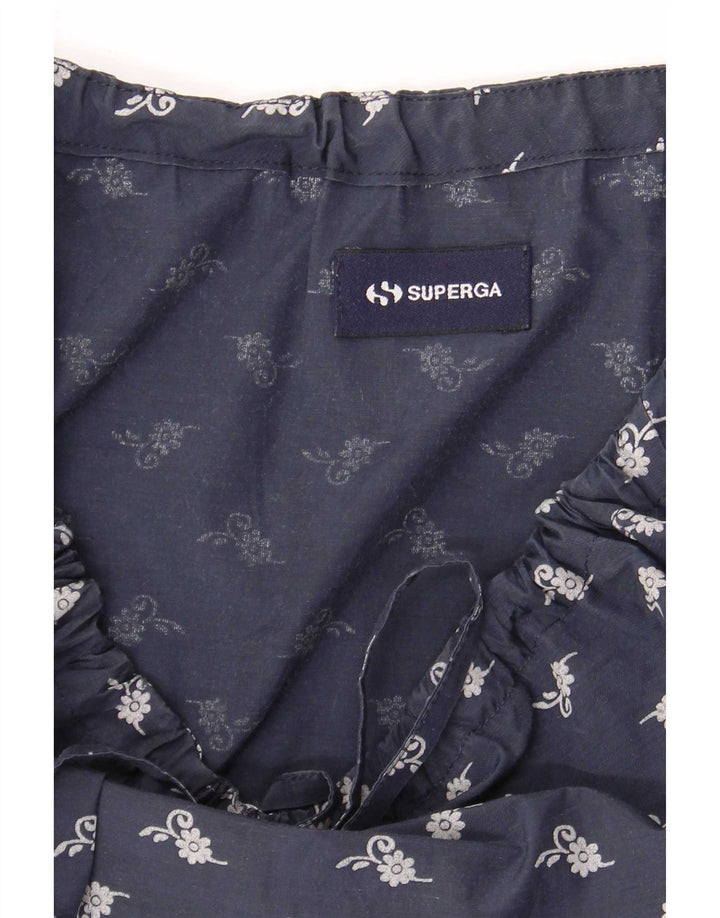 Superga ženska haljina s otvorenim ramenima UK 8 Mala tamnoplava