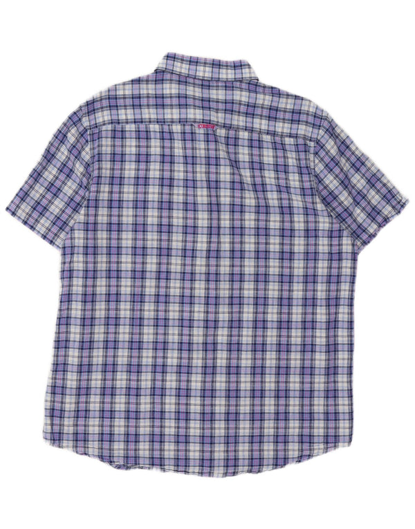 Crew Clothing Muška klasična košulja kratkih rukava XL plavi pamuk na karu