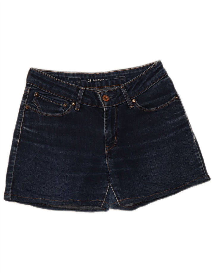 Levi's ženske traper kratke hlače Bold Curve W28 srednje tamnoplavi pamuk