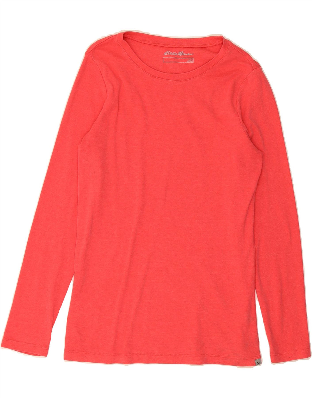 EDDIE BAUER Womens Top Long Sleeve UK 14 Large Red Cotton Vintage Eddie Bauer and Second-Hand Eddie Bauer from Messina Hembry 