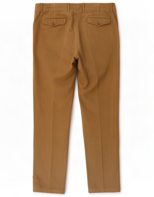 Massimo Dutti muške ravne chino hlače EU 44 velike W34 L31 bež pamuk