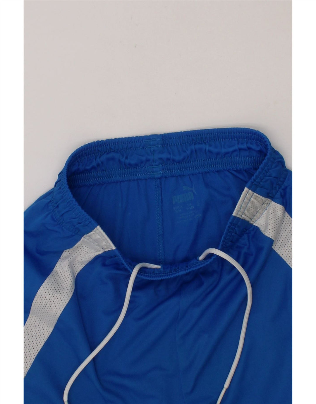 PUMA Boys Sport Shorts 9-10 Years Blue Colourblock Vintage Puma and Second-Hand Puma from Messina Hembry 