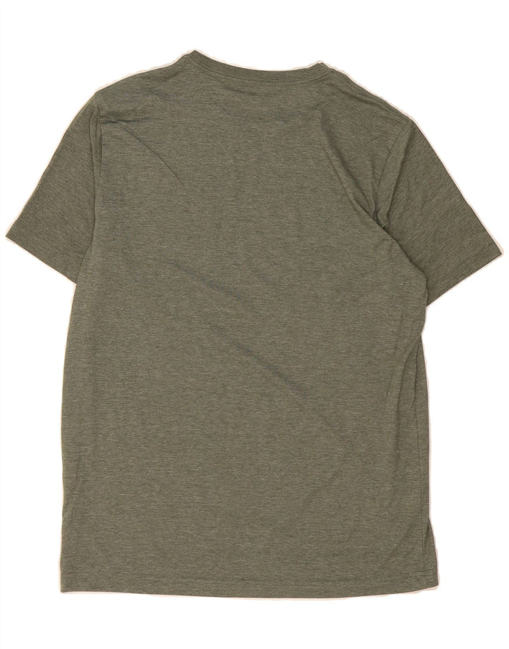 PUMA Mens Graphic T-Shirt Top Medium Khaki Vintage Puma and Second-Hand Puma from Messina Hembry 