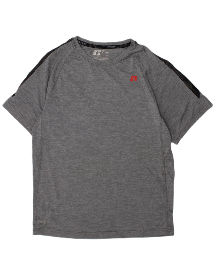 RUSSELL ATHLETIC Boys Dri-Power majica kratkih rukava 14-15 godina XL siva