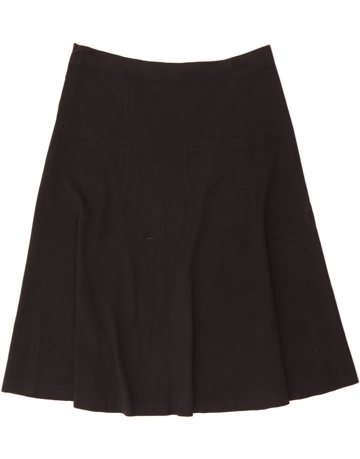 EDDIE BAUER Womens A-Line Skirt US 16 2XL W38 L30 Black Polyester Vintage Eddie Bauer and Second-Hand Eddie Bauer from Messina Hembry 