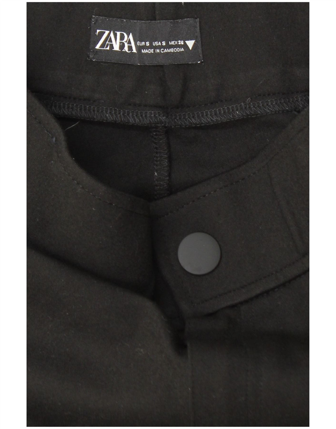 ZARA ženske uske skraćene hlače W26 L25 crne