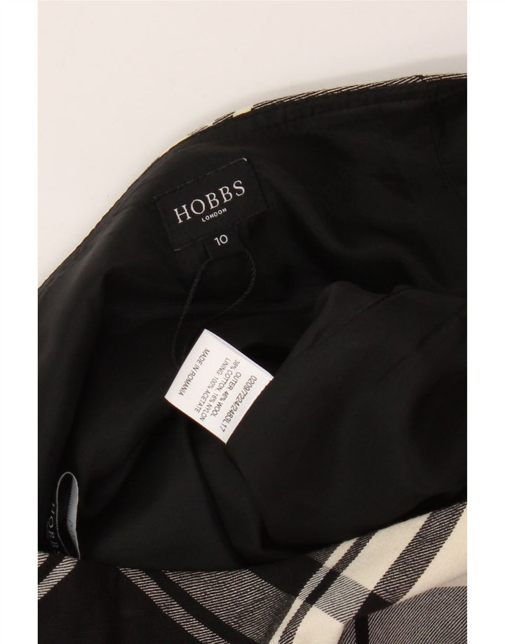 Hobbs ženska mini suknja UK 10 mala W28 siva karirana vuna