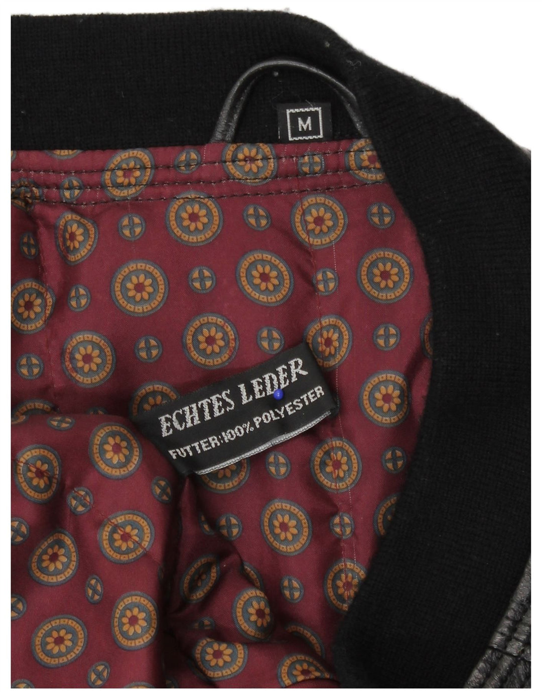 Vintage muška kožna jakna UK 38 srednje crna koža