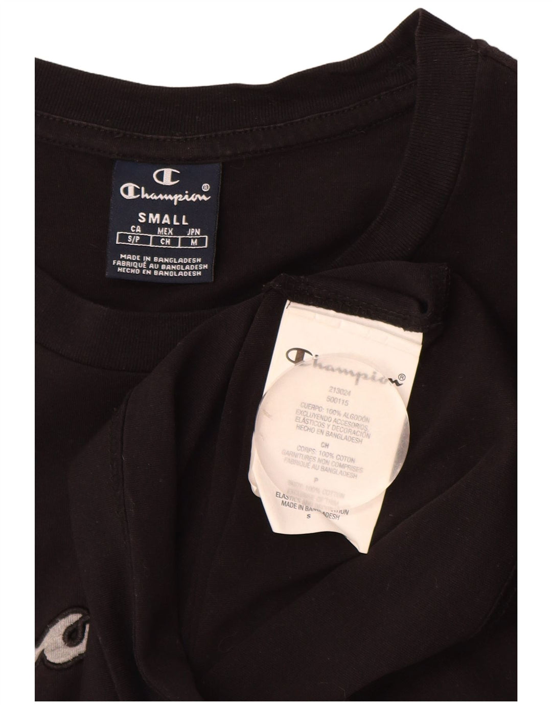 CHAMPION Muška majica kratkih rukava s grafičkim motivima Mala crna pamučna majica