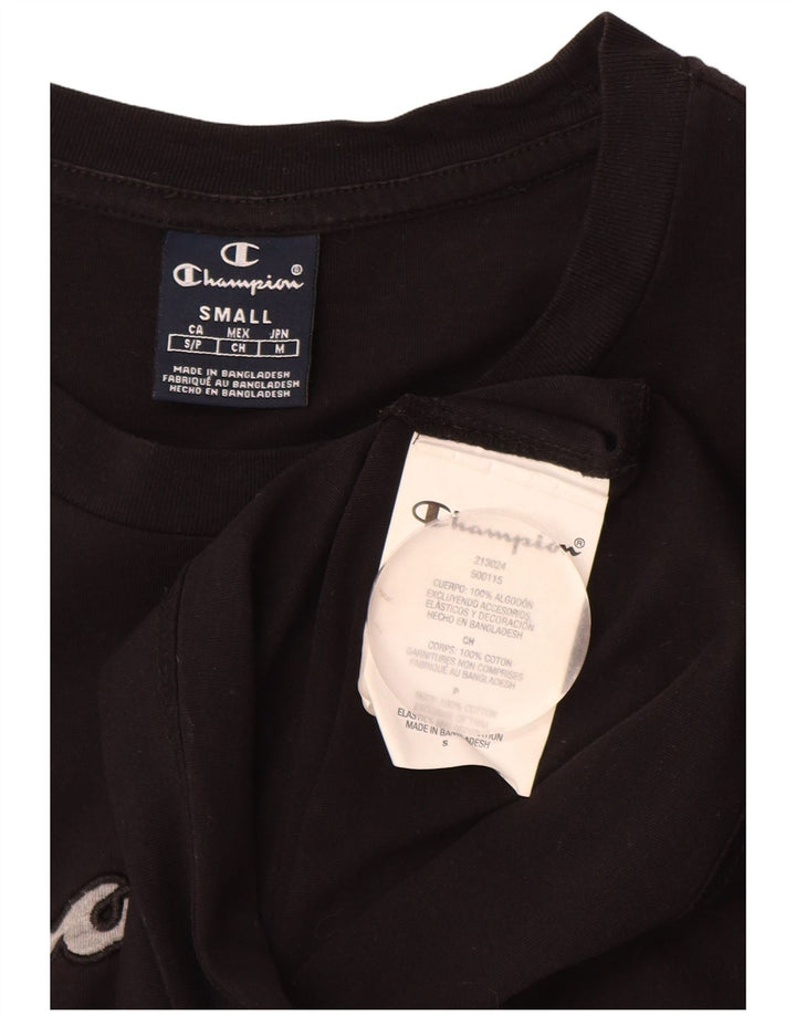 CHAMPION Muška majica kratkih rukava s grafičkim motivima Mala crna pamučna majica