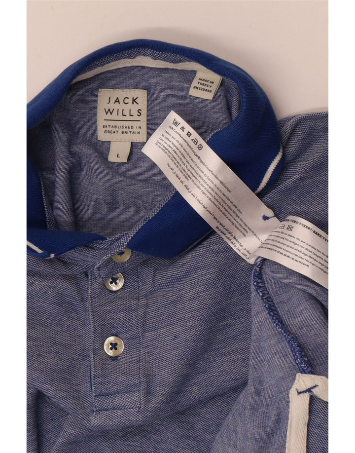Jack Wills muška polo majica velika plava pamučna