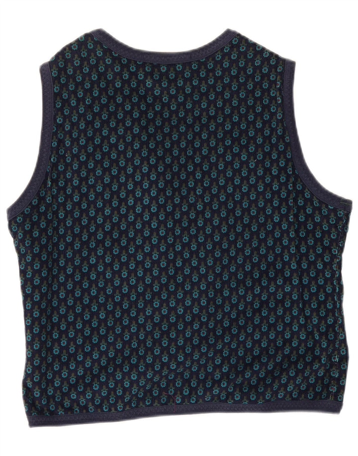 BEST COMPANY Ženski kratki kardigan UK 14 Srednji tamnoplavi cvjetni